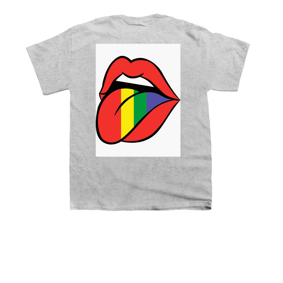 Lgbtq, a Sport Grey Youth Unisex Tee (back-view)