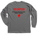 VOLUNTEER Apparel, a Charcoal Classic Long Sleeve Tee (back-view)