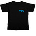 VDC Modern Blue Logo Standard Collection, a Black Comfort Colors Unisex Tee