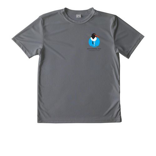 Help Support the Matagorda Bay Foundation, a Grey Concrete Youth Performance Tee