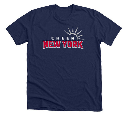 CNY Turns 25 (Practice Tee Approved), a Solid Navy Blend Premium Unisex Tee