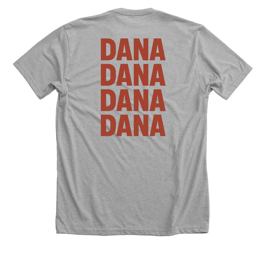Take a Bite out of 2025!, a Athletic Heather Premium Unisex Tee (back-view)