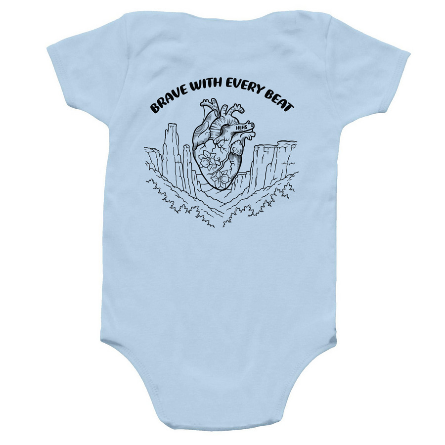 #LiamStrong Baby Onsie&nbsp;, a Light Blue Infant Onesie (back-view)