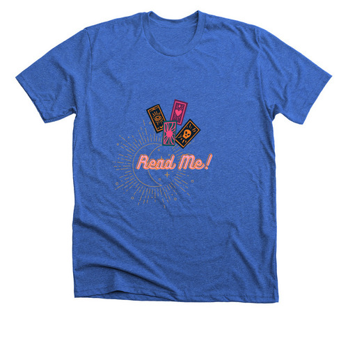 Read Me!, a Heather True Royal Premium Unisex Tee