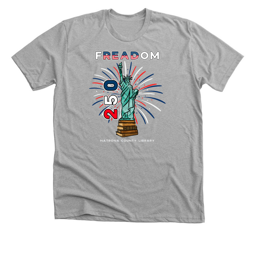 FREADOM 250, a Athletic Heather Premium Unisex Tee