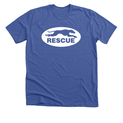 American Greyhound Logo Shirt, a Solid True Royal Premium Unisex Tee