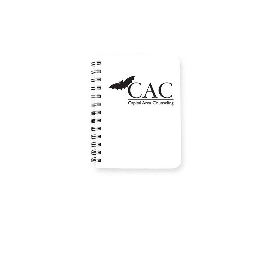 Support CAC. Write the Mission., a White Spiral Notebook