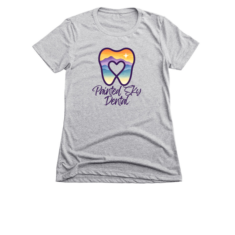 PSD Shirt, a Dark Heather Grey Women's Slim Fit Tee