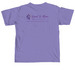 We're All Wired to Bloom, a Violet Comfort Colors Unisex Tee (back-view)