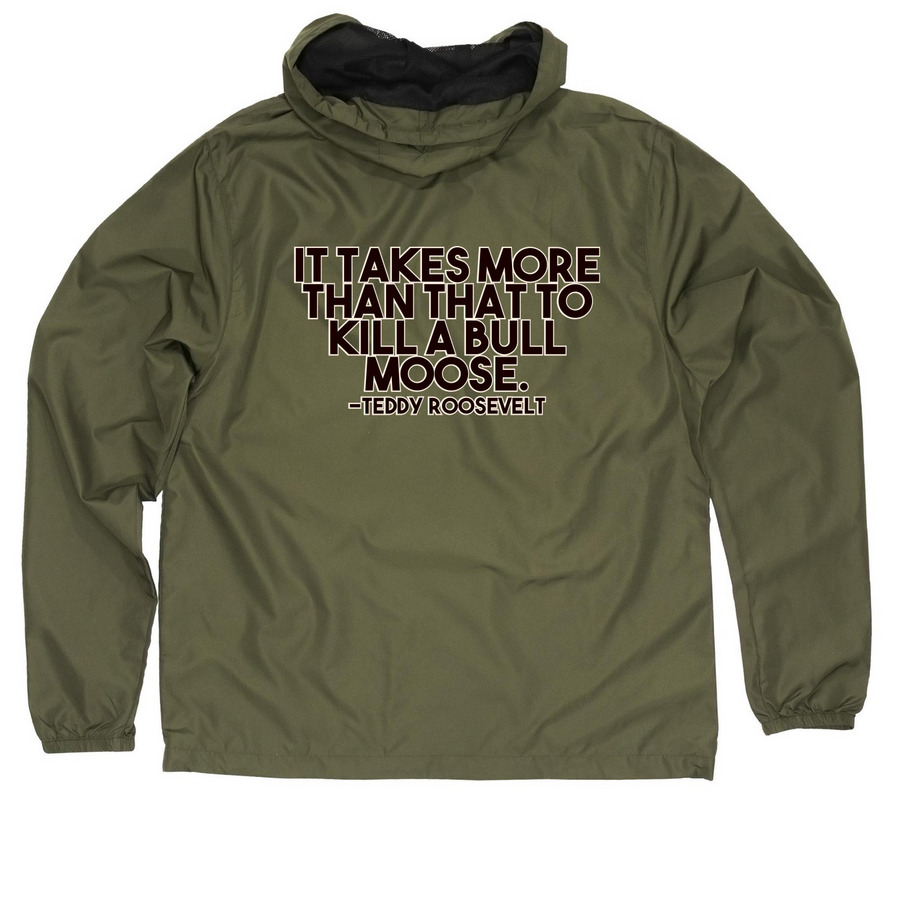 #BIGMATTSCOMEBACK, a Army Quarter-Zip Windbreaker (back-view)