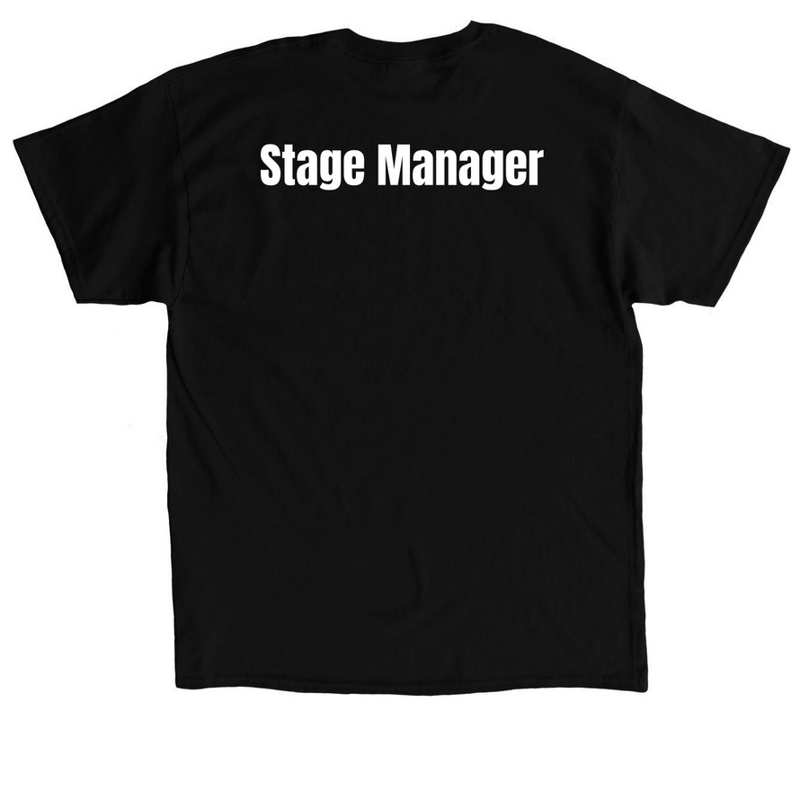 FNL Stage Manager, a Black Classic Unisex Tee (back-view)