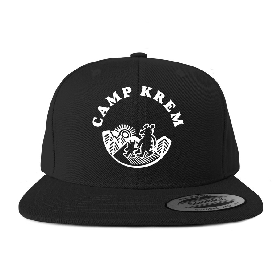 Camp Krem Hats, a Black Snapback Hat