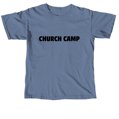 Church Camp Tee, a Blue Jean Comfort Colors Unisex Tee