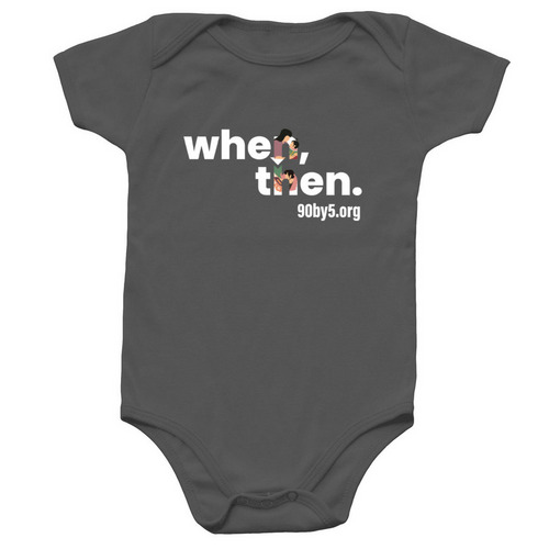 90by5 - Onesies, a Charcoal Infant Onesie