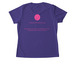 Our Maine Marathon T-shirts, a Purple Women's Performance Tee (back-view)
