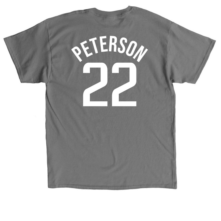 Darryn Peterson Michael Myers T-Shirt V2, a Charcoal Classic Unisex Tee (back-view)