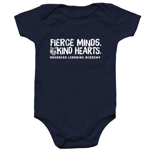 Kind Hearts Onesie, a Navy Infant Onesie