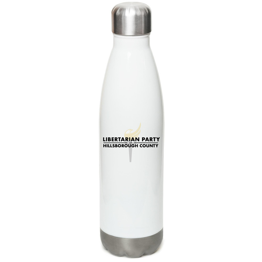 LPHC Water Bottle, a White Stainless Steel Water Bottle