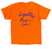 Loyalty > Love (Knicks Edition), a Orange Classic Unisex Tee (back-view)