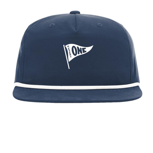 FCC Students 4 Every One Flag (White Design), a Navy/ White Printed Umpqua Snapback Cap