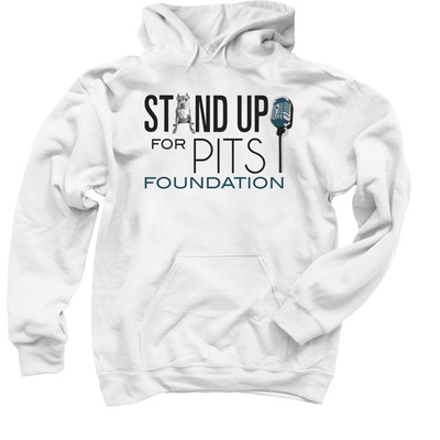 Stand Up For Pits Foundation, a White Pullover Hoodie