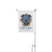 Adopt Your Best Bud, a White 12" x 18" Yard Flag with Stake
