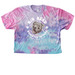 Big Head, Brighter Future!, a Cotton Candy Women's Tie Dye Cropped Tee