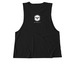 Abortion is Healthcare, a Deep Black Allmade Eco Triblend Women?s Muscle Tank (back-view)