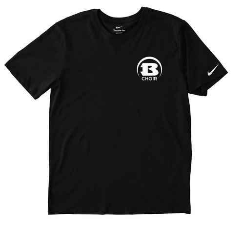 Nike Choir Logo, a Black Nike Dri-FIT Jersey Blend Performance Tee
