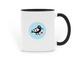 COS Logo Mugs, a Black Two-Tone Ceramic Mug