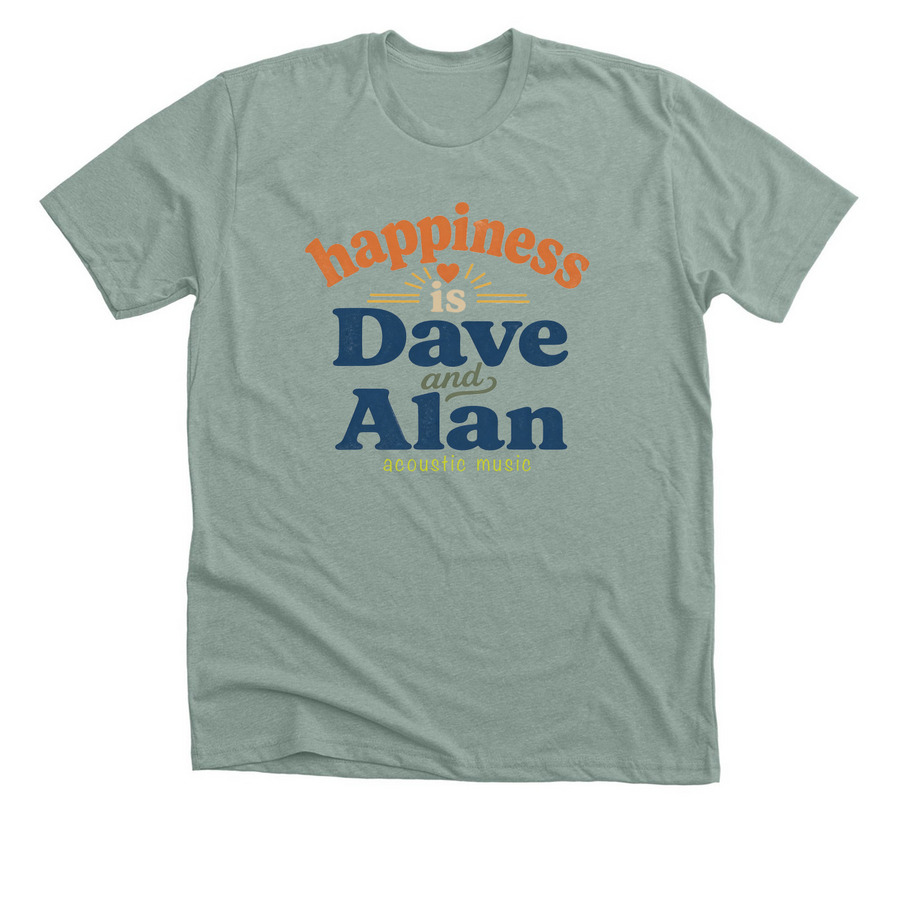 Happiness Is, a Heather Sage Premium Unisex Tee