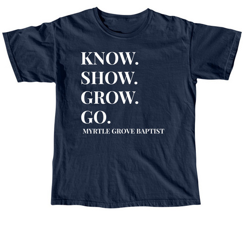 Identity Tee, a True Navy Comfort Colors Unisex Tee