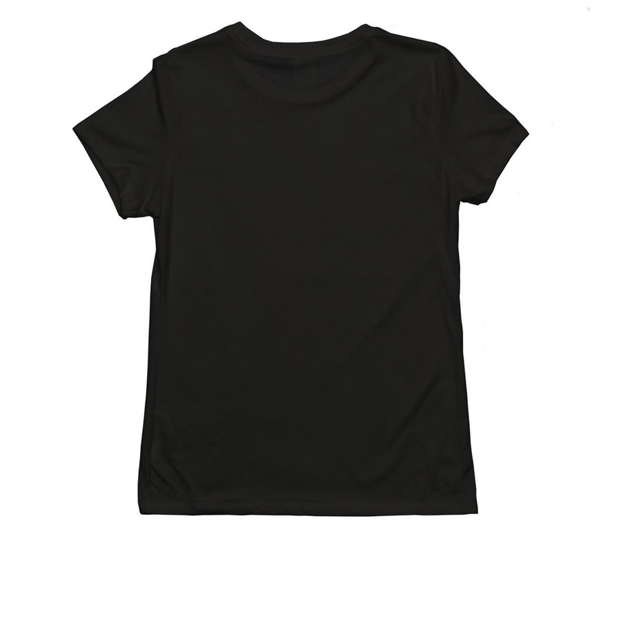 Camino Adventure, a Deep Black Allmade Eco Triblend Women?s Tee (back-view)