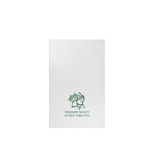 Mississippi Society Tea Towel (Green), a White Tea Towel