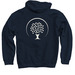 SUPPORT RIVER VALLEY CHURCH OUTREACH GROUP, a Navy Pullover Hoodie (back-view)
