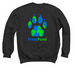 Frost Fund Merch!, a Black Crewneck Sweatshirt (back-view)