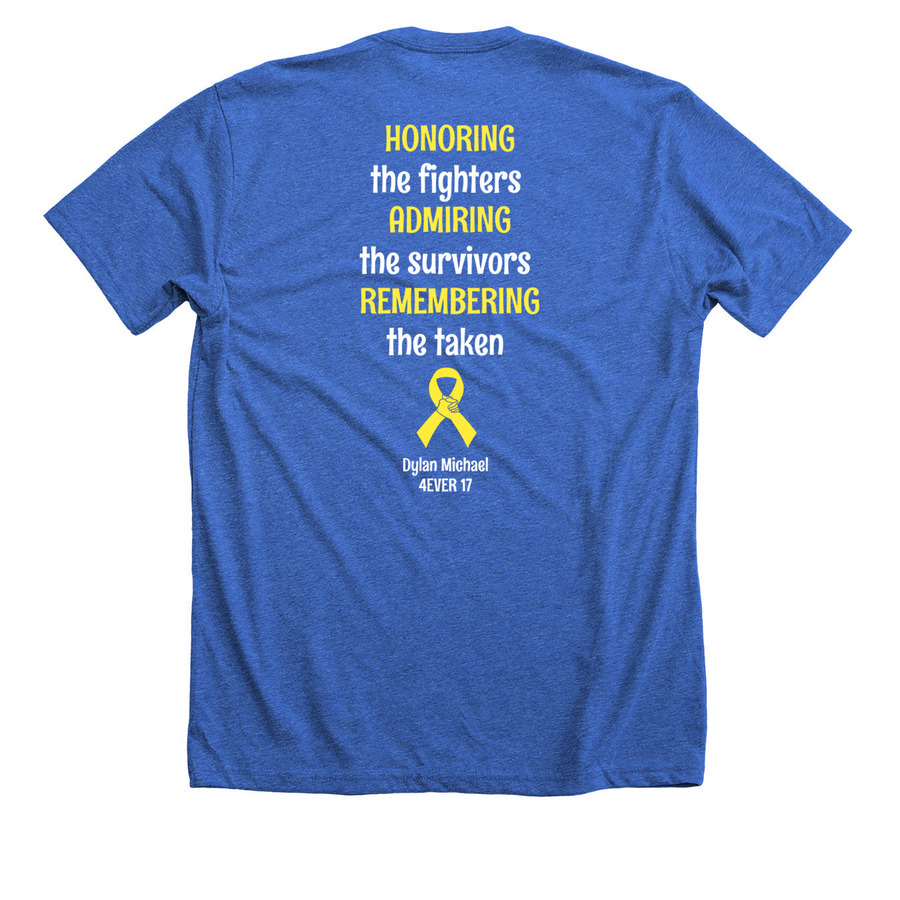 Dyl's Pickle Squad Tees & Sweats, a Heather True Royal Premium Unisex Tee (back-view)