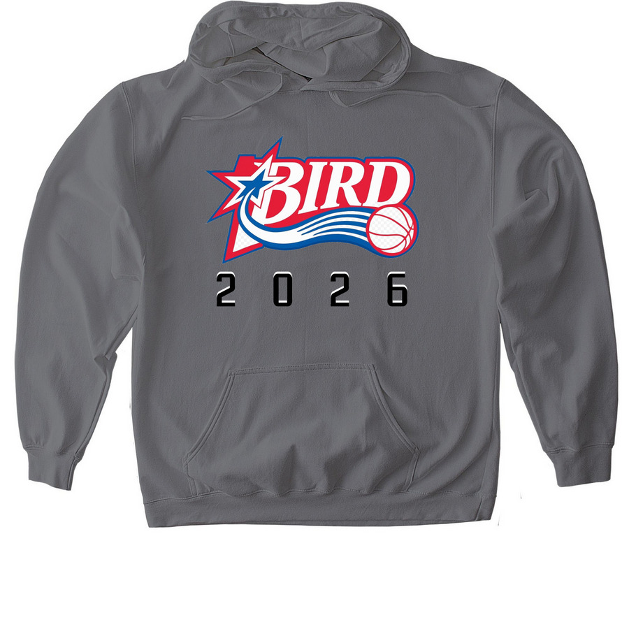 BIRD NATION HOODIE, a Charcoal Gildan Softstyle Pullover Hoodie
