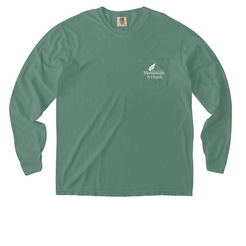 Suicide Prevention Month Long-Sleeve Tee&nbsp;, a Light Green Comfort Colors Long Sleeve Pocket Tee
