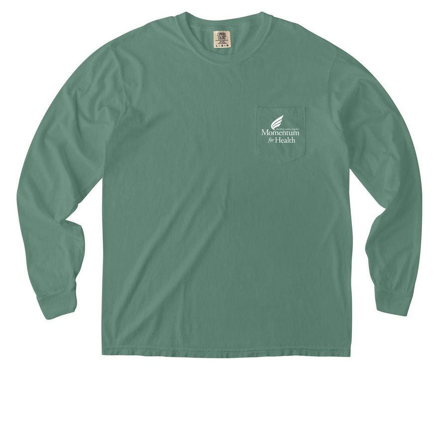 Suicide Prevention Month Long-Sleeve Tee&nbsp;, a Light Green Comfort Colors Long Sleeve Pocket Tee