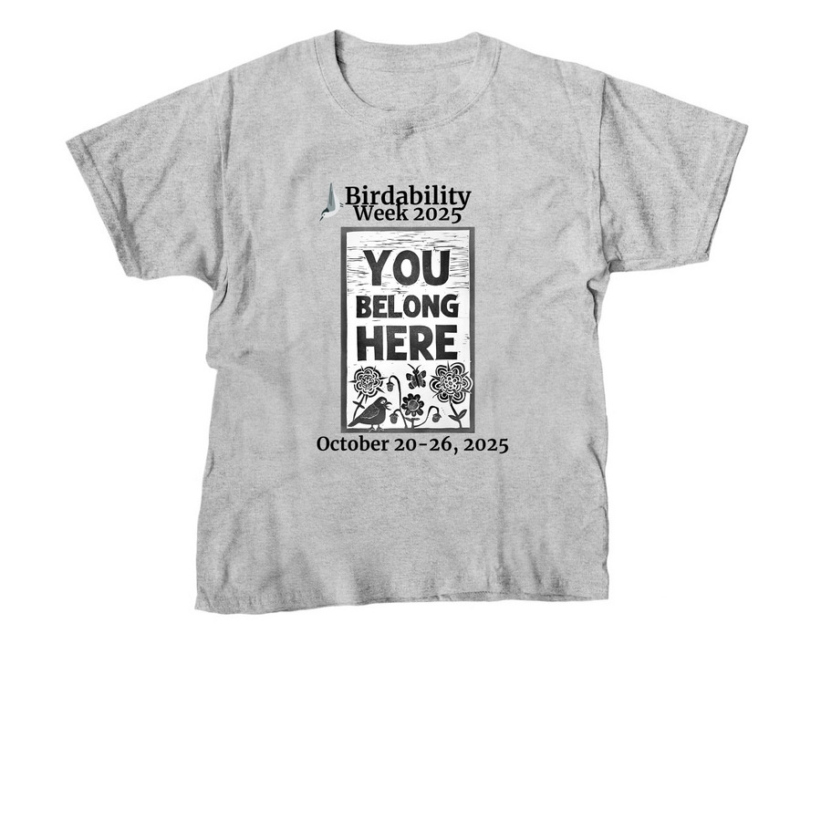 Birdability Week, a Sport Grey Youth Unisex Tee