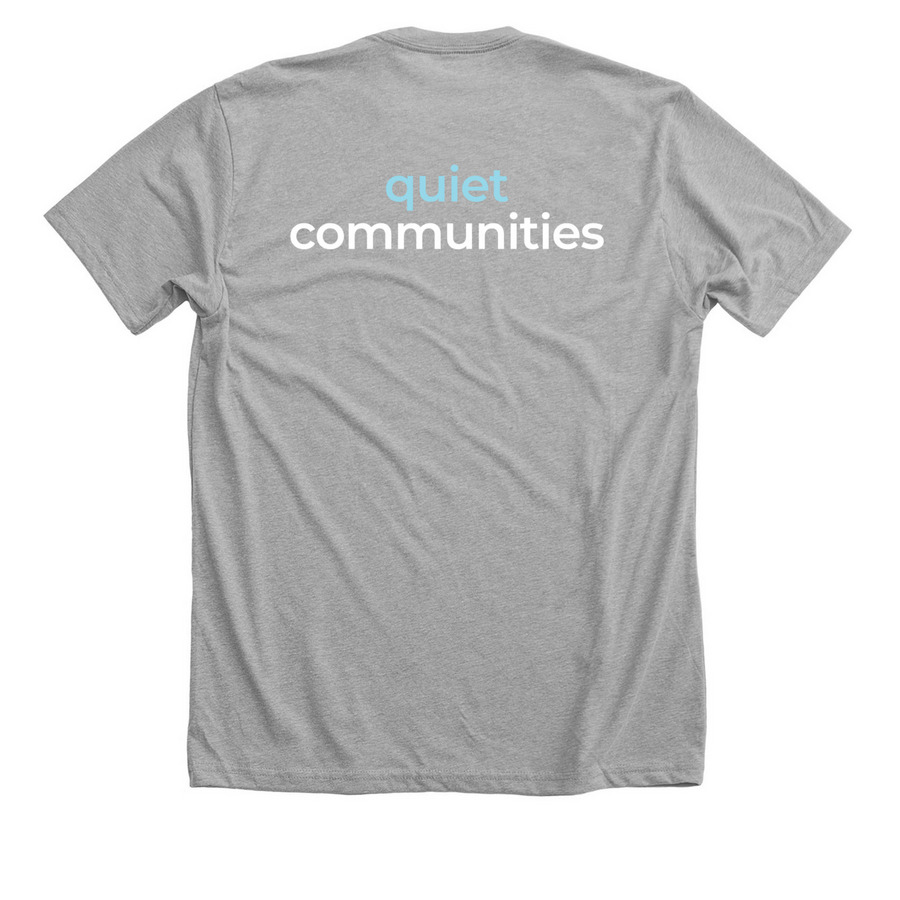 Small Quiet Cloud, a Athletic Heather Premium Unisex Tee (back-view)