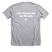 Basic Life Depends on Rivers Tee, a Athletic Heather Premium Unisex Tee (back-view)