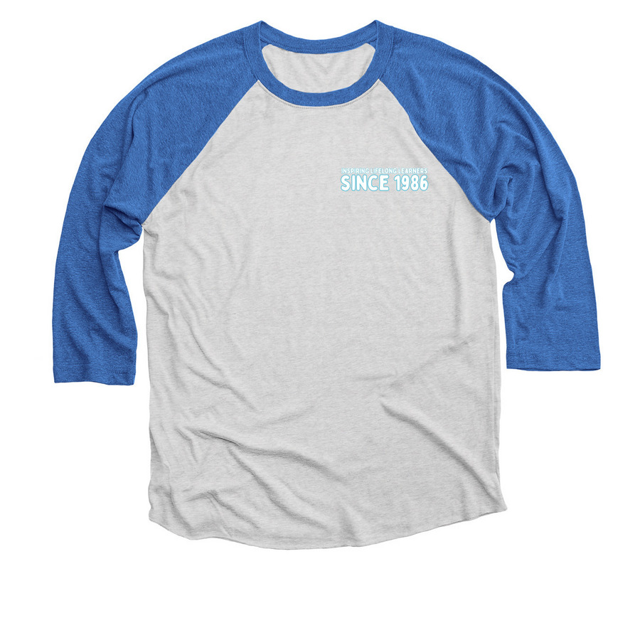 NDCC 40th Anniversary!&nbsp;, a Vintage Royal and Heather White 3/4 Sleeve Baseball Tee
