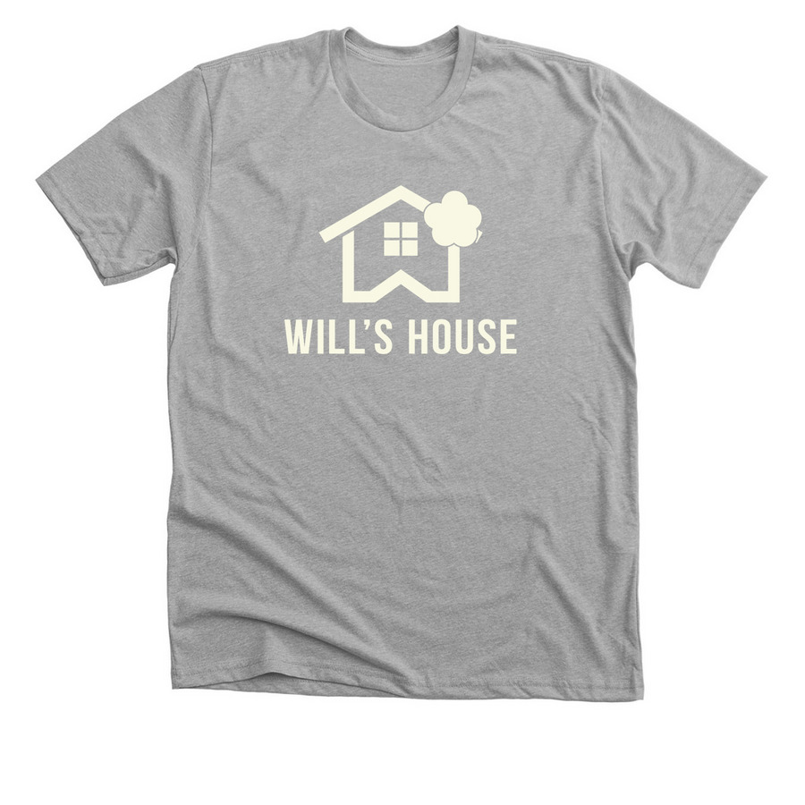 Will's House, a Athletic Heather Premium Unisex Tee