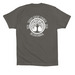 Grove T-Shirt, a Asphalt Premium Cotton Tee (back-view)