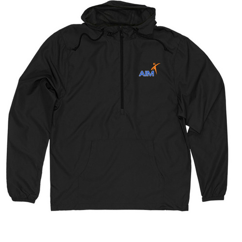 AIM Anorak Jacket, a Black Quarter-Zip Windbreaker