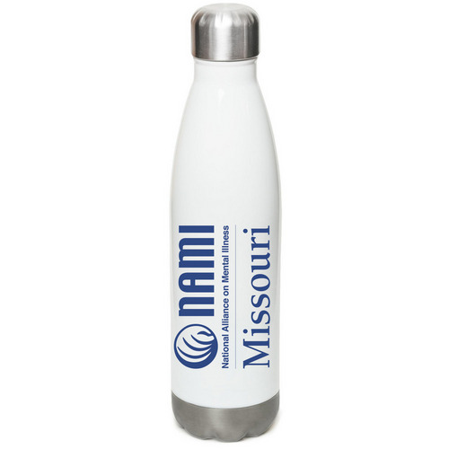 NAMI Missouri Water Bottle, a White Stainless Steel Water Bottle