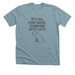 Chip Your Dog, a Heather Blue Lagoon Premium Unisex Tee