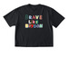 Brave Like Bryson - Collage Style Lettering&nbsp;, a Black Comfort Colors Boxy Tee